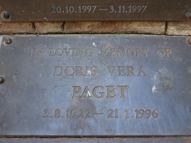 PAGET Doris Vera 1922-1996