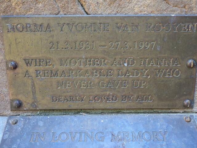 ROOYEN Norma Yvonne, van 1931-1997