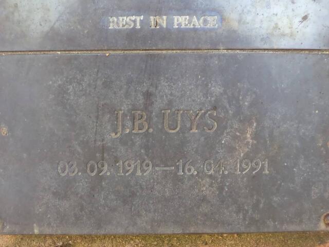 UYS J.B. 1919-1991