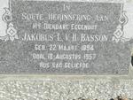 BASSON Jakobus L. v. H. 1894-1957