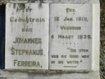 FERREIRA Johannes Stephanus 1918-1939