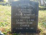 COOPER John Crompton 1905-1989 & Doreen Esme 1903-1993