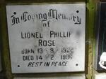 ROSE Lionel Phillip 1922-1986