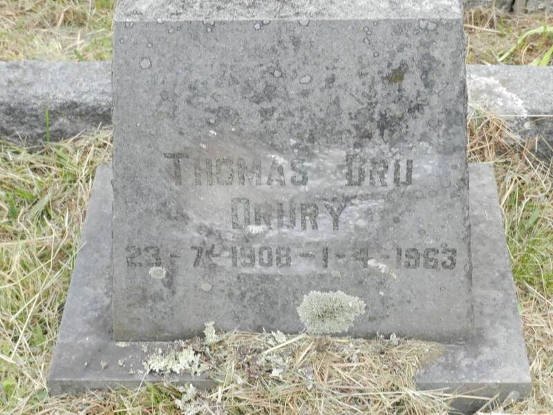 DRURY Thomas Dru 1908-1963