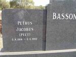 BASSON Petrus Jacobus 1914-1982 & Rachel Maria Elizabeth DU TOIT 1917-2006