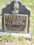 THWANE Olwetu 1993-2010