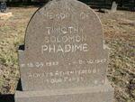 PHADIME Timothy Solomon 1947-1947