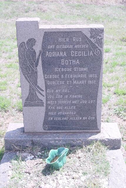 BOTHA Adriana Cecilia nee STORM 1885-1952