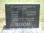 DIXON Clifford French 1900-1986 & Louisa Maud STAPLES 1897-1985
