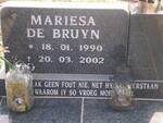 BRUYN Mariesa, de 1990-2002