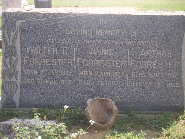 FORRESTER Walter G. 1896-1982 & Annie 1872-1950 :: FORRESTER Arthur 1857-1932