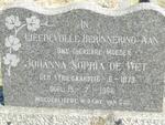 WET Johanna Sophia, de nee TRIEGAARDT 1879-1966