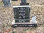 RENSBURG P.J., Janse van 1927-1993 & A.S. 1930-2008