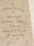 WAHL Matthew Conrad -1916
