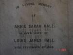HALL Annie Sarah -1903