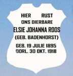 ROOS Hermanus Gerhardus Fourie 1888-1918 & Elsie Johanna BADENHORST 1895-1918 