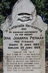 PIENAAR Dina Johanna nee STRAUSS 1860-1928