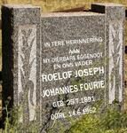 FOURIE Roelof Joseph Johannes 1891-1962