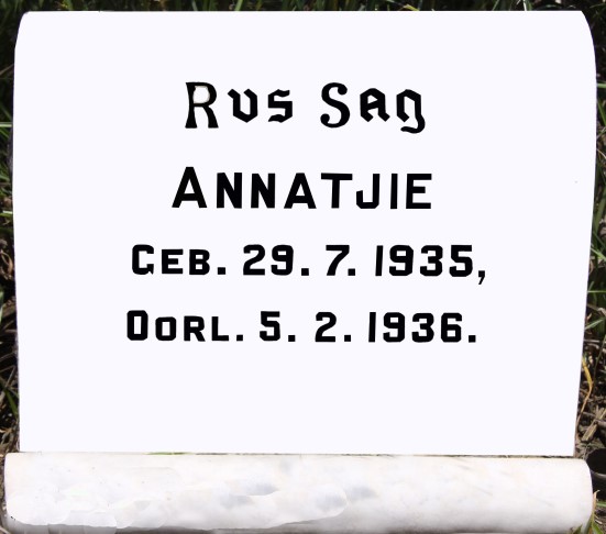 FOURIE Annatjie 1935-1936