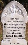 HEYMANS Maria Magdalena Elisabeth nee FOURIE 1860-1929