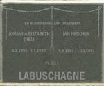LABUSCHAGNE Jan Hendrik 1891-1961 & Johanna Elizabeth NEL 1895-1960
