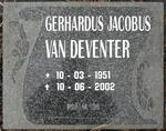 DEVENTER Gerhardus Jacobus, van 1951-2002