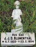 BLUMENTHAL J.J.D. 1933-1934
