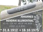 BLUMENTHAL Johannes Hendrik 1912-1975