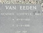 EEDEN Hendrik Lodewyk, van 1932-1998