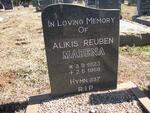 MABENA Alikis Reuben 1923-1966