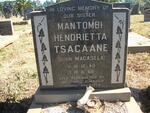 TSAGAANE Mantombi Hendrietta nee MAGASELA 1940-1966