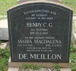 MEILLON Henry C.G.,  de 1894-1968 & Maria Magdalena 1896-1973