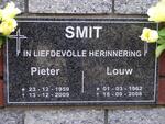 SMIT Pieter 1959-2009 :: SMIT Louw 1962-2008