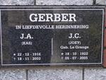 GERBER J.A. 1916-2002 & J.C. LE GRANGE 1922-2005
