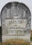 BEYERS Jan M. 1859-1909 & Johanna J. 1851-1901