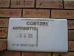 COETZEE Antoinette 1954-2004
