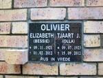 OLIVIER Tjaart J. 1923-2012 & Elizabeth 1921-2012