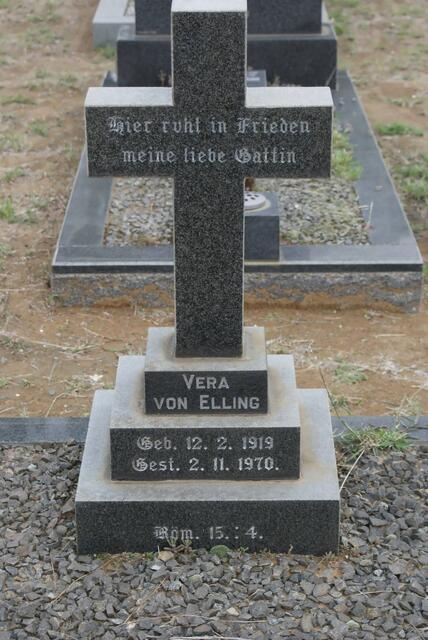 ELLING Vera, von 1919-1970