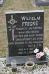 FRICKE Wilhelm 1910-1995