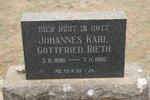 RIETH Johannes Karl Gottfried 1895-1965