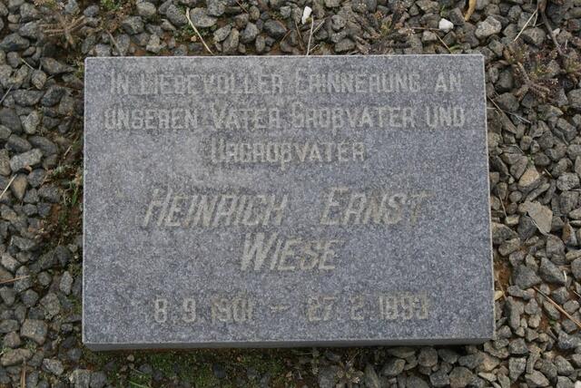 WIESE Heinrich Ernst 1901-1993