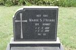 NEBBE Marie S.J. nee SCHMIDT 1896-1990