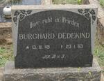 DEDEKIND Burghard 1949-1963
