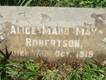 ROBERTSON Alice Maud May -1919