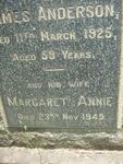 ANDERSON James -1925 & Margaret Annie -1949