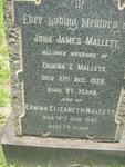 MALLETT John James -1928 & Ermina Elizabeth -1947