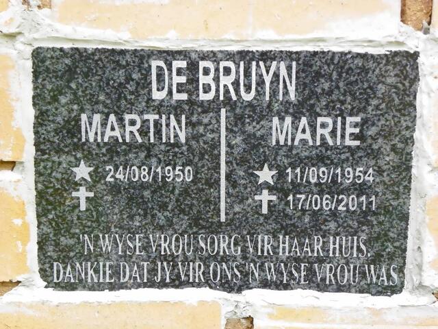 BRUYN Martin, de 1950- & Marie 1954-2011
