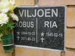 VILJOEN Kobus 1944-2011 & Ria 1945-