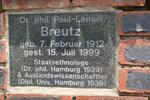 BREUTZ Paul-Lenert 1912-1999