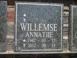 WILLEMSE Annatjie 1942-2012